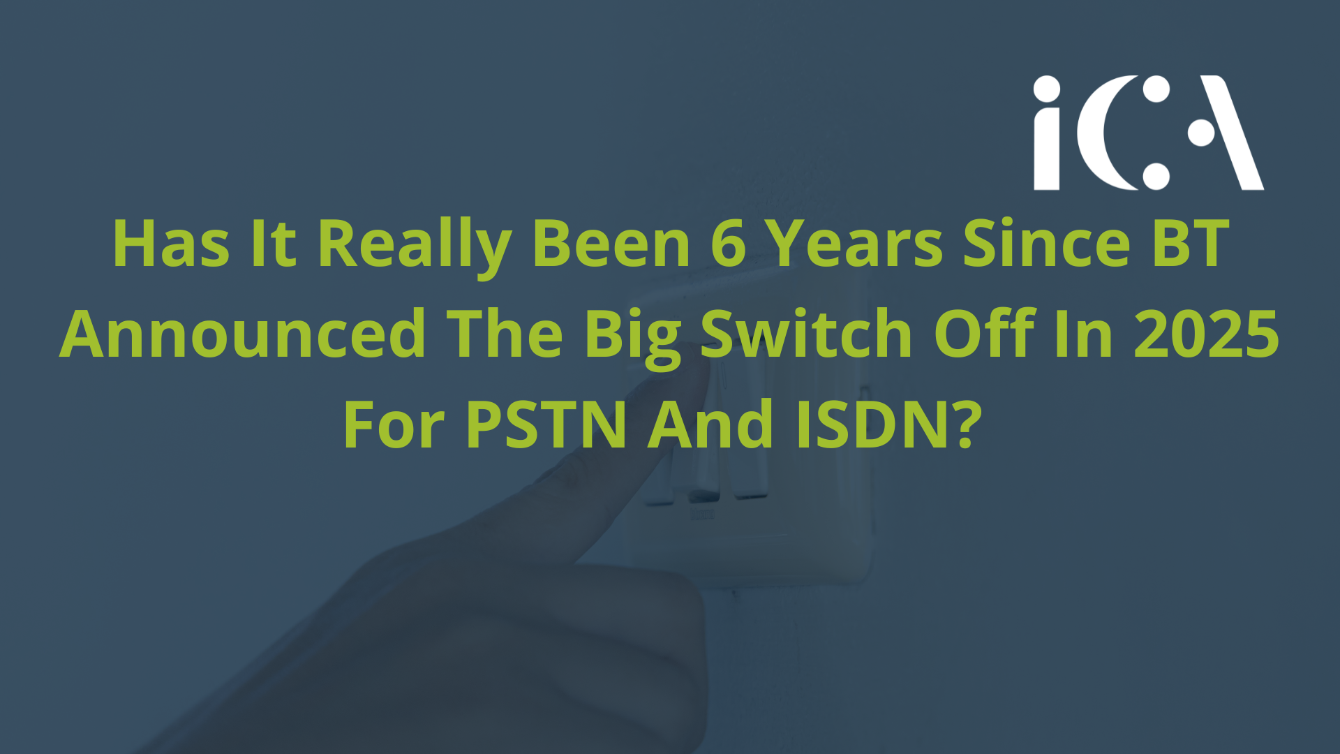 Has it really been 4 years since BT announced the big switch off in